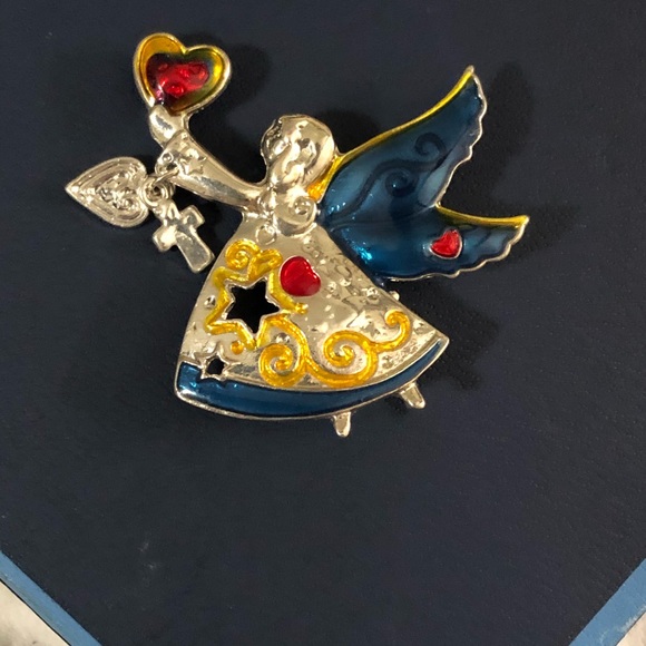 *SOLD* Vintage Haskell Holidays Angel Brooch - Picture 2 of 3
